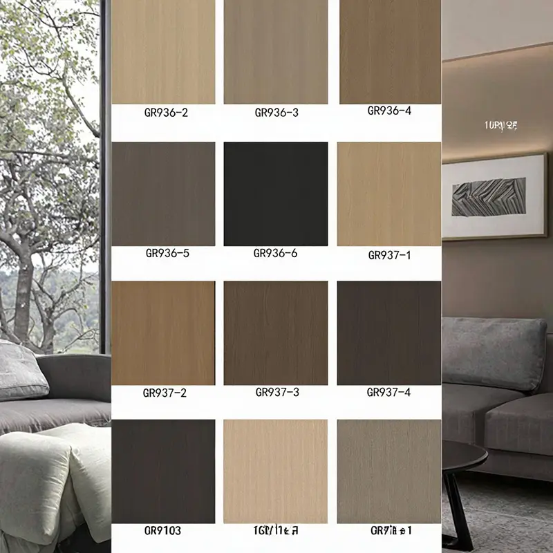 Film dekorattiv tal-PVC tal-istil tal-PVC modern